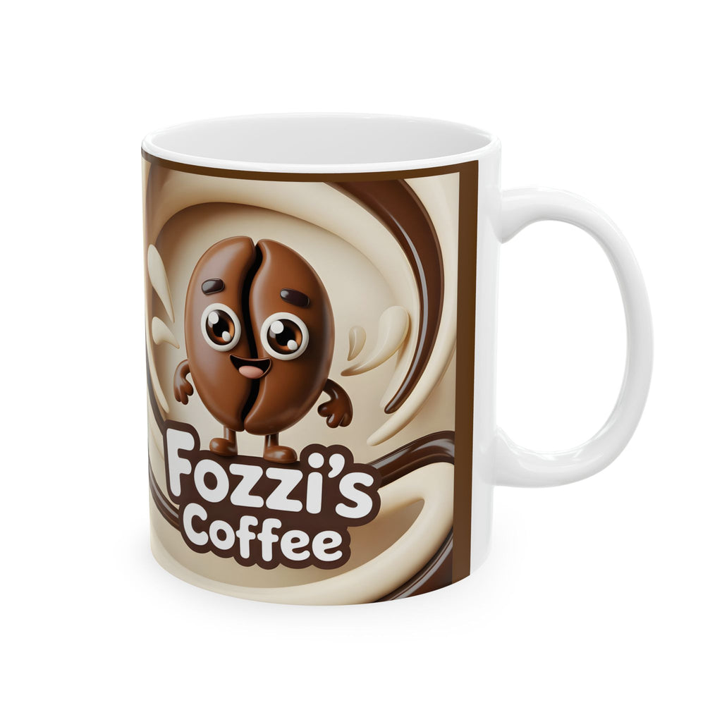 Coffee Mug — Cute Fozzi’s Coffee Cartoon Design (11oz, 15oz)