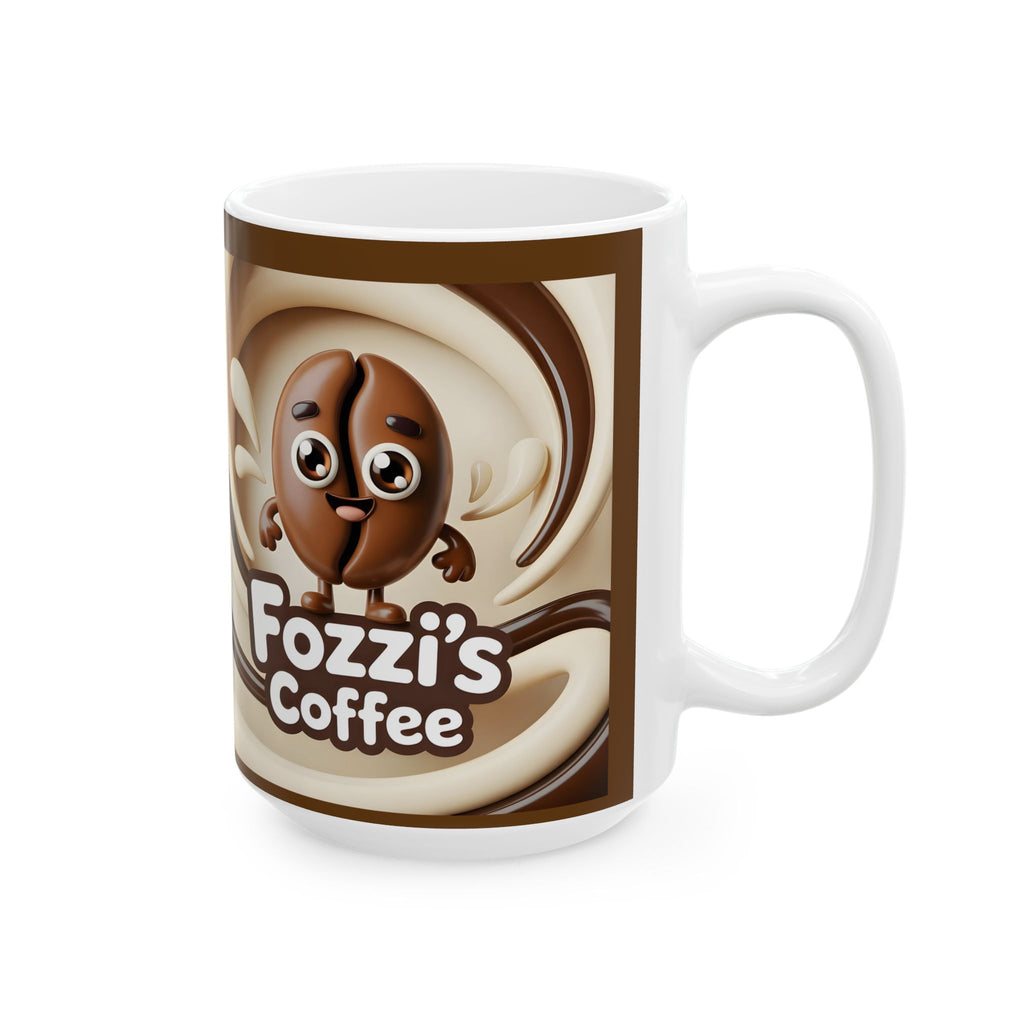 Coffee Mug — Cute Fozzi’s Coffee Cartoon Design (11oz, 15oz)