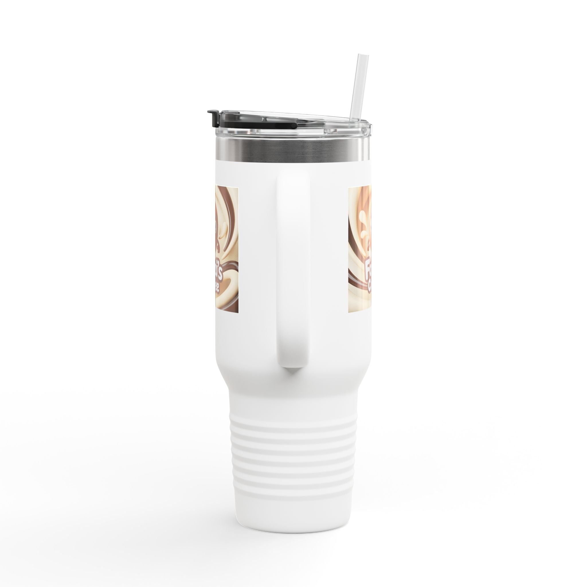 40oz Insulated Travel Mug — Fozzi’s Coffee Swirl Logo Stainless Tumbler