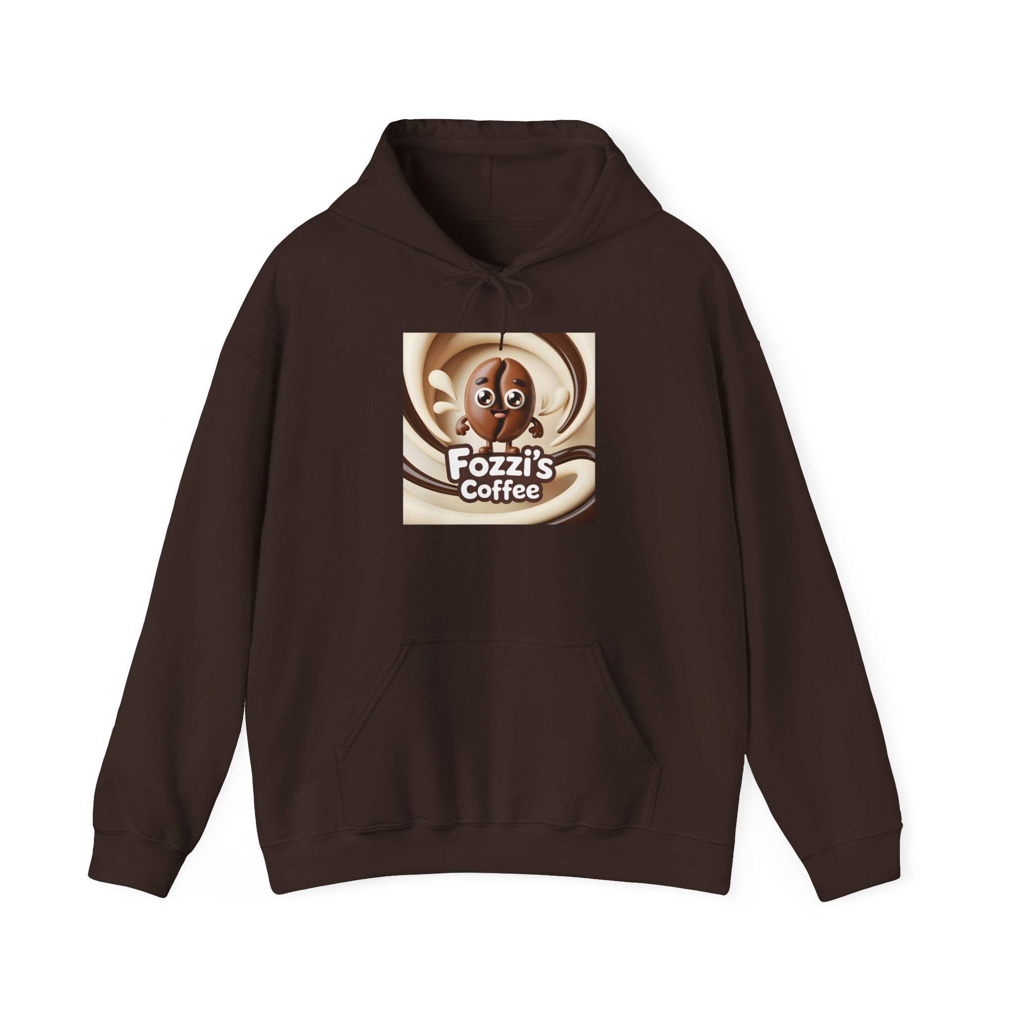 Fozzi’s Coffee Logo Hoodie — Retro Swirl Coffee Shop Sweatshirt