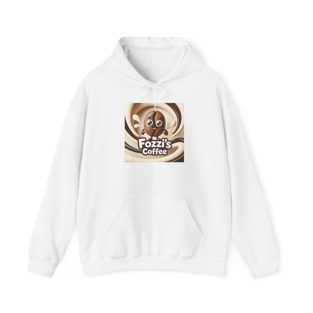 Fozzi’s Coffee Logo Hoodie — Retro Swirl Coffee Shop Sweatshirt