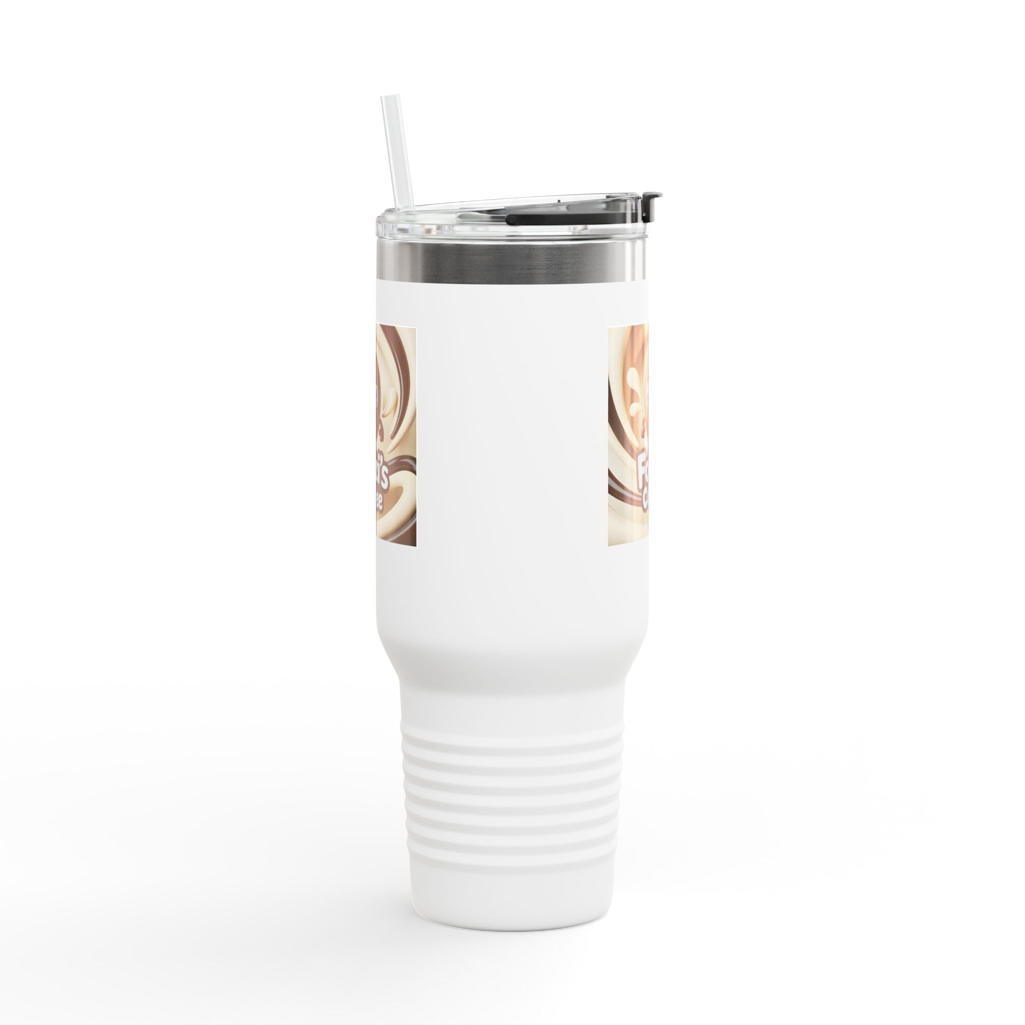 40oz Insulated Travel Mug — Fozzi’s Coffee Swirl Logo Stainless Tumbler