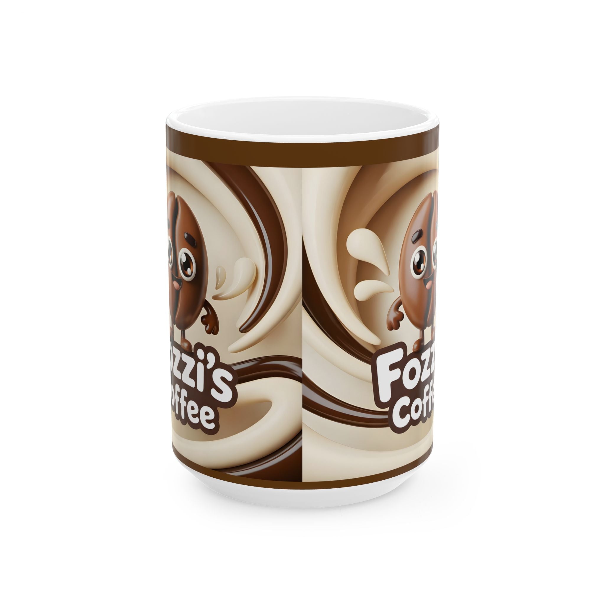 Coffee Mug — Cute Fozzi’s Coffee Cartoon Design (11oz, 15oz)
