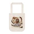 Fozzi’s Coffee Canvas Tote — Cute Coffee Bean Logo Organic Shopper Bag