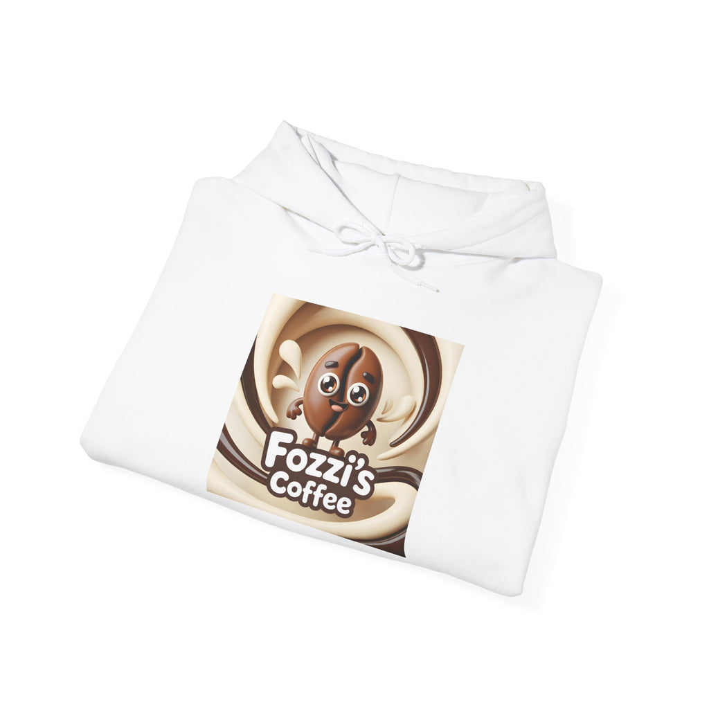 Fozzi’s Coffee Logo Hoodie — Retro Swirl Coffee Shop Sweatshirt